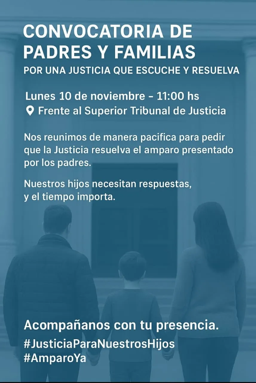 CONVOCATORIA DE PADRES A LA JUSTICIA 